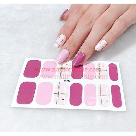 Gold cross lines Nail Wraps | Semi Cured Gel Wraps | Gel Nail Wraps |Nail Polish | Nail Stickers