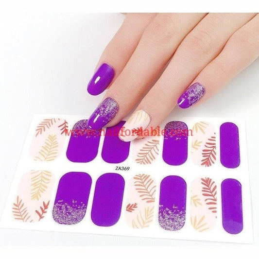 Jungle leaves | Nail Wraps | Nail Stickers | Nail Strips | Gel Nails | Nail Polish Wraps - Nailfordable