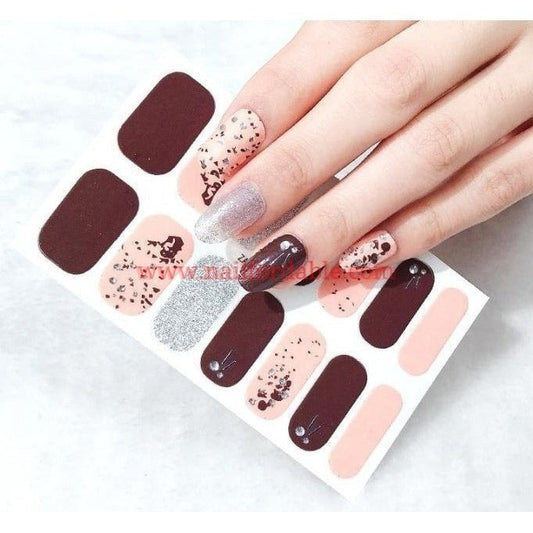 Splatter | Nail Wraps | Nail Stickers | Nail Strips | Gel Nails | Nail Polish Wraps - Nailfordable