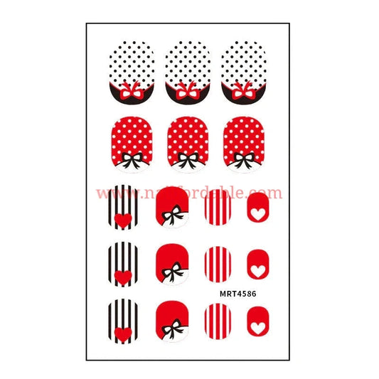 Minnieâ€™s outfit Nail Wraps | Semi Cured Gel Wraps | Gel Nail Wraps |Nail Polish | Nail Stickers