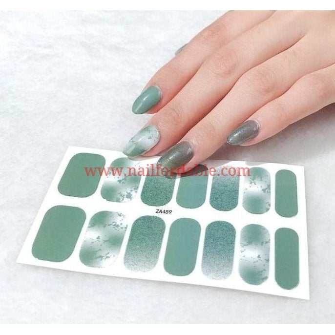 Green ocean Nail Wraps | Semi Cured Gel Wraps | Gel Nail Wraps |Nail Polish | Nail Stickers