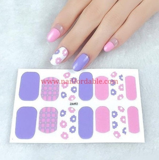 Little flowers | Nail Wraps | Nail Stickers | Nail Strips | Gel Nails | Nail Polish Wraps - Nailfordable