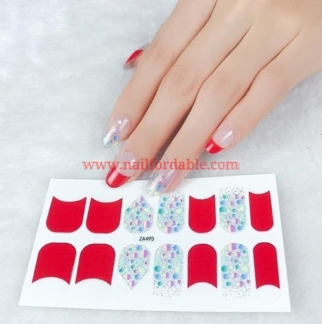 Bubble's accents Nail Wraps | Semi Cured Gel Wraps | Gel Nail Wraps |Nail Polish | Nail Stickers