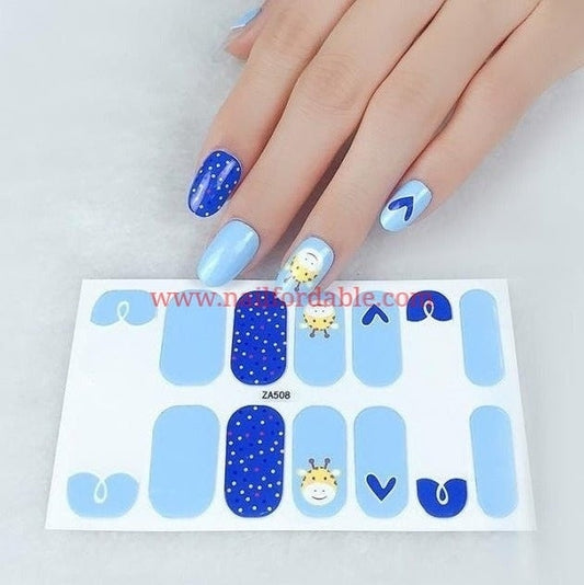 Little Giraffe | Nail Wraps | Nail Stickers | Nail Strips | Gel Nails | Nail Polish Wraps - Nailfordable