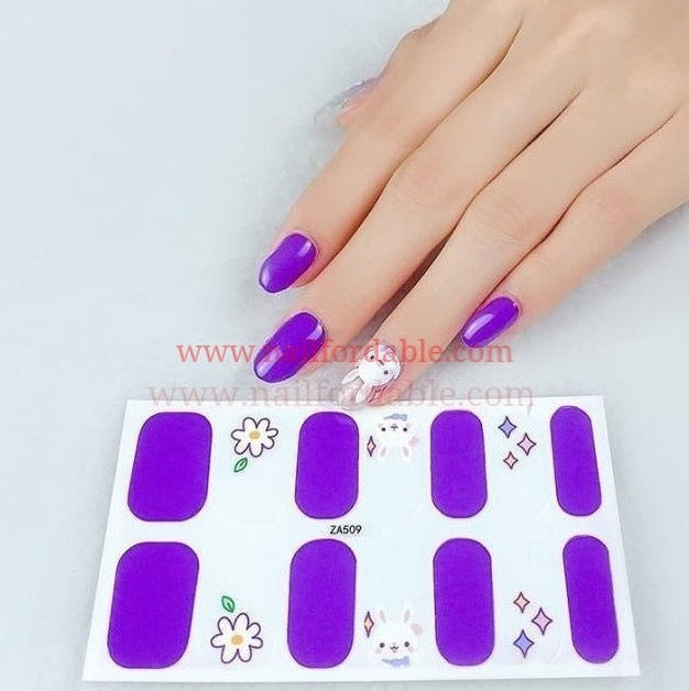 Little Easter bunny Nail Wraps | Semi Cured Gel Wraps | Gel Nail Wraps |Nail Polish | Nail Stickers