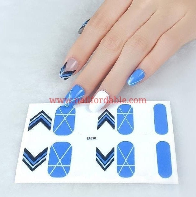 Chevron tip Nail Wraps | Semi Cured Gel Wraps | Gel Nail Wraps |Nail Polish | Nail Stickers