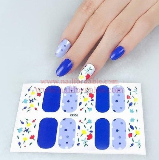 Tulips of Colors Nail Wraps | Semi Cured Gel Wraps | Gel Nail Wraps |Nail Polish | Nail Stickers