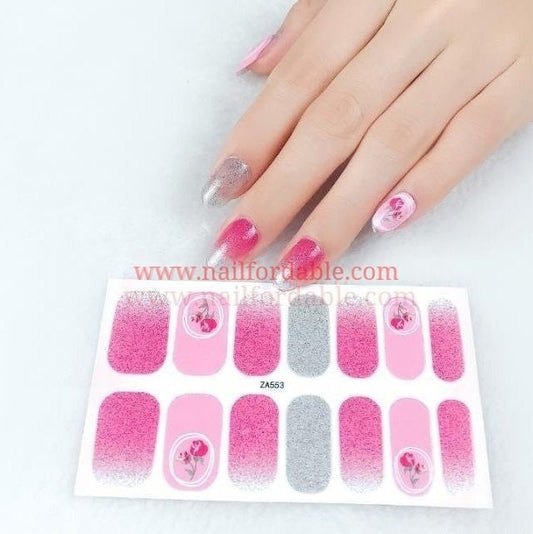 Red Roses Nail Wraps | Semi Cured Gel Wraps | Gel Nail Wraps |Nail Polish | Nail Stickers