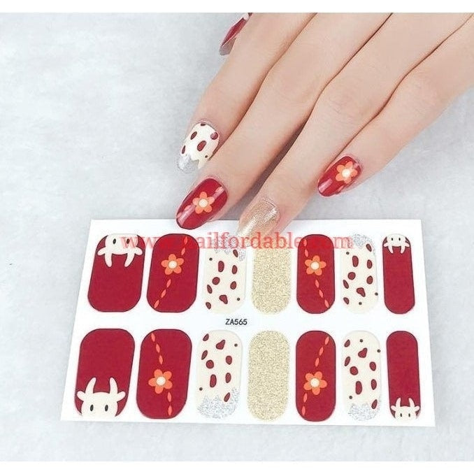 Taurus Nail Wraps | Semi Cured Gel Wraps | Gel Nail Wraps |Nail Polish | Nail Stickers