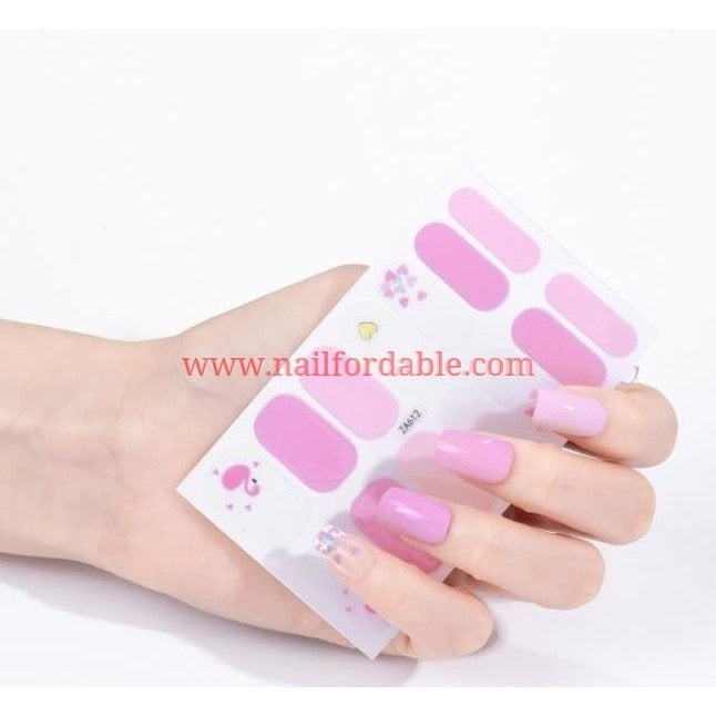 Pink Flamingo Nail Wraps | Semi Cured Gel Wraps | Gel Nail Wraps |Nail Polish | Nail Stickers