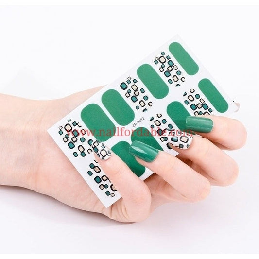 Blocks Nail Wraps | Semi Cured Gel Wraps | Gel Nail Wraps |Nail Polish | Nail Stickers