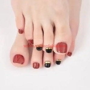 Gold stripe | Nail Wraps | Nail Stickers | Nail Strips | Gel Nails | Nail Polish Wraps - Nailfordable