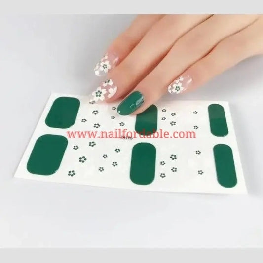 Flowers on me Overlay Nail Wraps | Semi Cured Gel Wraps | Gel Nail Wraps |Nail Polish | Nail Stickers