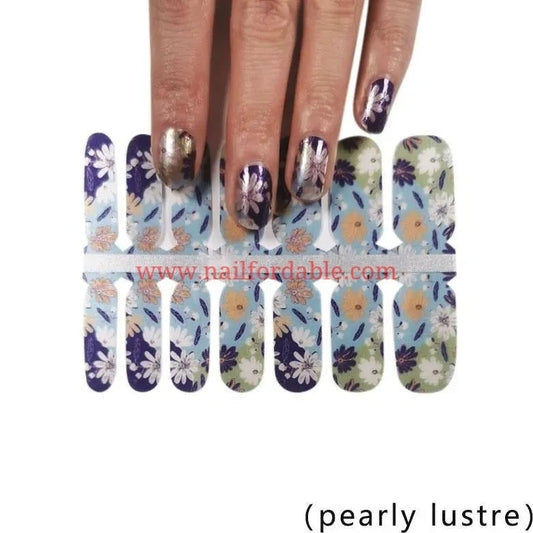 Floral paradise | Nail Wraps | Nail Stickers | Nail Strips | Gel Nails | Nail Polish Wraps - Nailfordable
