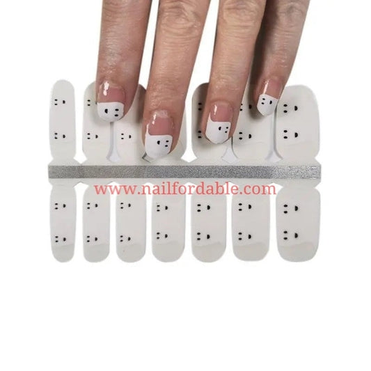 Ghosts tips | Nail Wraps | Nail Stickers | Nail Strips | Gel Nails | Nail Polish Wraps - Nailfordable