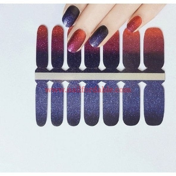 Glitter ombre Nail Wraps | Semi Cured Gel Wraps | Gel Nail Wraps |Nail Polish | Nail Stickers