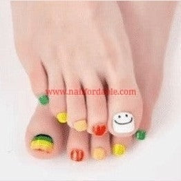 Happy smile Nail Wraps | Semi Cured Gel Wraps | Gel Nail Wraps |Nail Polish | Nail Stickers