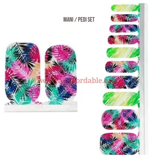 Jungle Colors Nail Wraps | Semi Cured Gel Wraps | Gel Nail Wraps |Nail Polish | Nail Stickers