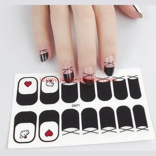 I love you | Nail Wraps | Nail Stickers | Nail Strips | Gel Nails | Nail Polish Wraps - Nailfordable