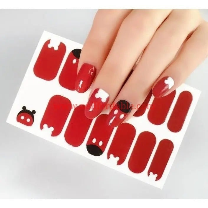 Mickey mouse Nail Wraps | Semi Cured Gel Wraps | Gel Nail Wraps |Nail Polish | Nail Stickers