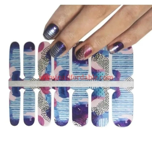 Modern Art Nail Wraps | Semi Cured Gel Wraps | Gel Nail Wraps |Nail Polish | Nail Stickers