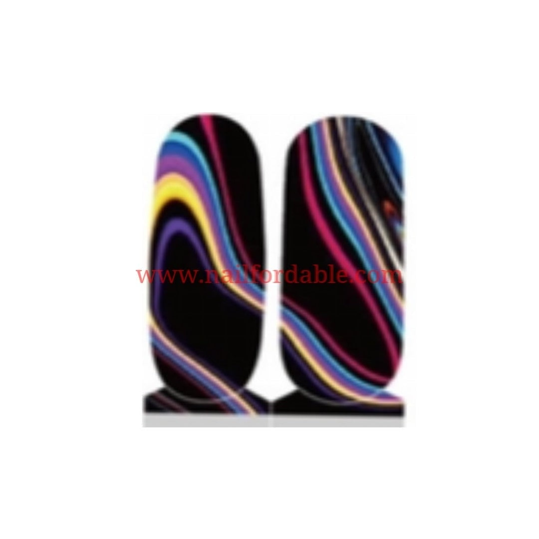 Wave colors Accents Nail Wraps | Semi Cured Gel Wraps | Gel Nail Wraps |Nail Polish | Nail Stickers