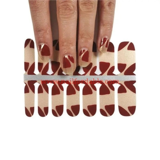 Red petals Nail Wraps | Semi Cured Gel Wraps | Gel Nail Wraps |Nail Polish | Nail Stickers