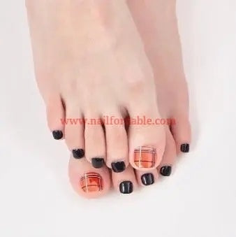 Red plaid | Nail Wraps | Nail Stickers | Nail Strips | Gel Nails | Nail Polish Wraps - Nailfordable
