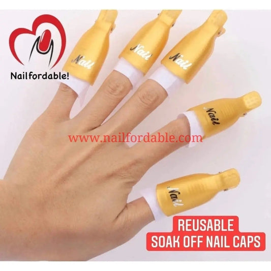 Reusable Nail soak off caps Nail Wraps | Semi Cured Gel Wraps | Gel Nail Wraps |Nail Polish | Nail Stickers