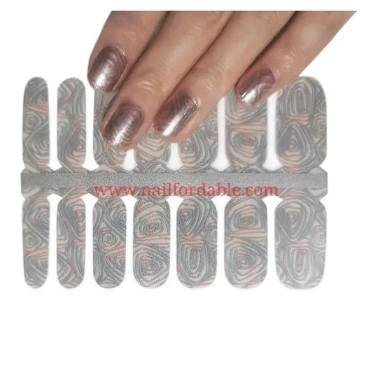 Rose Print | Nail Wraps | Nail Stickers | Nail Strips | Gel Nails | Nail Polish Wraps - Nailfordable