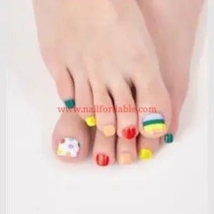 Simply colorful | Nail Wraps | Nail Stickers | Nail Strips | Gel Nails | Nail Polish Wraps - Nailfordable