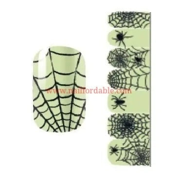 Spiders Nail Wraps | Semi Cured Gel Wraps | Gel Nail Wraps |Nail Polish | Nail Stickers