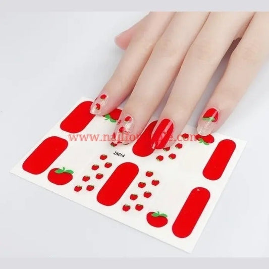 Tomatoes | Nail Wraps | Nail Stickers | Nail Strips | Gel Nails | Nail Polish Wraps - Nailfordable