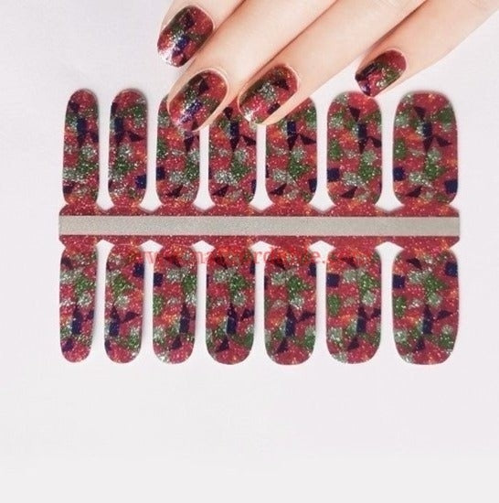 Triangles of color Nail Wraps | Semi Cured Gel Wraps | Gel Nail Wraps |Nail Polish | Nail Stickers