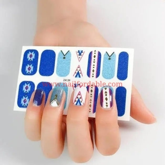 Tribal design Nail Wraps | Semi Cured Gel Wraps | Gel Nail Wraps |Nail Polish | Nail Stickers