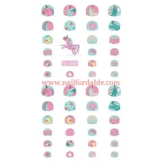Unicorn's Fantasy Nail stickers Nail Wraps | Semi Cured Gel Wraps | Gel Nail Wraps |Nail Polish | Nail Stickers