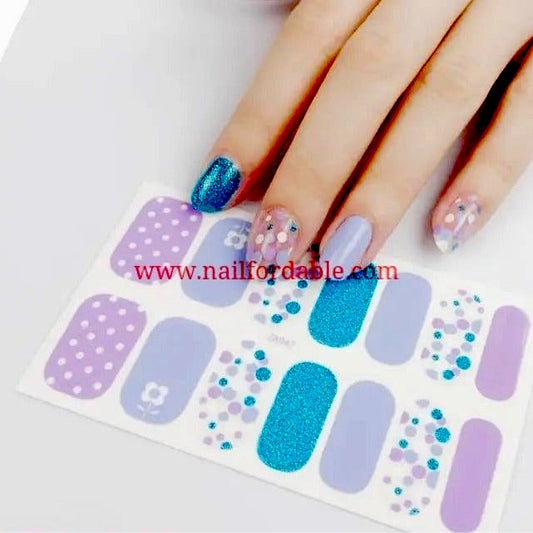 Bubble dots Nail Wraps | Semi Cured Gel Wraps | Gel Nail Wraps |Nail Polish | Nail Stickers
