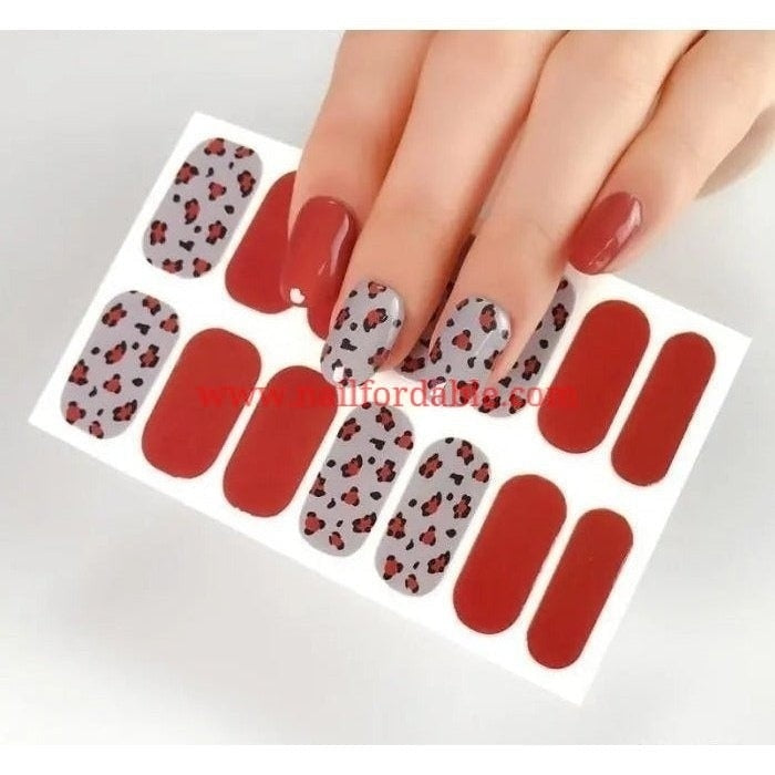 Cheetah print Nail Wraps | Semi Cured Gel Wraps | Gel Nail Wraps |Nail Polish | Nail Stickers