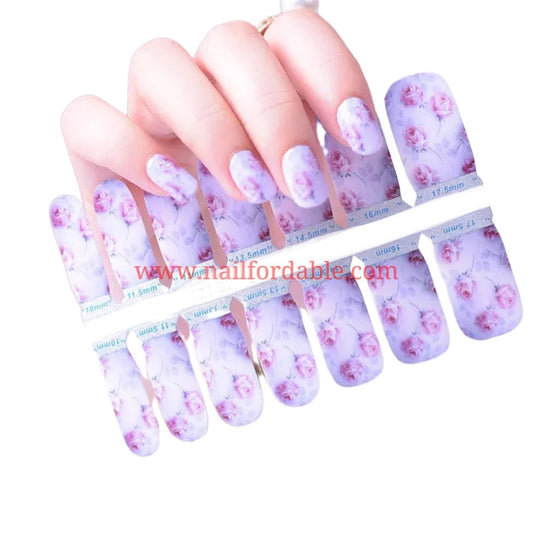 Roses | Nail Wraps | Nail Stickers | Nail Strips | Gel Nails | Nail Polish Wraps - Nailfordable