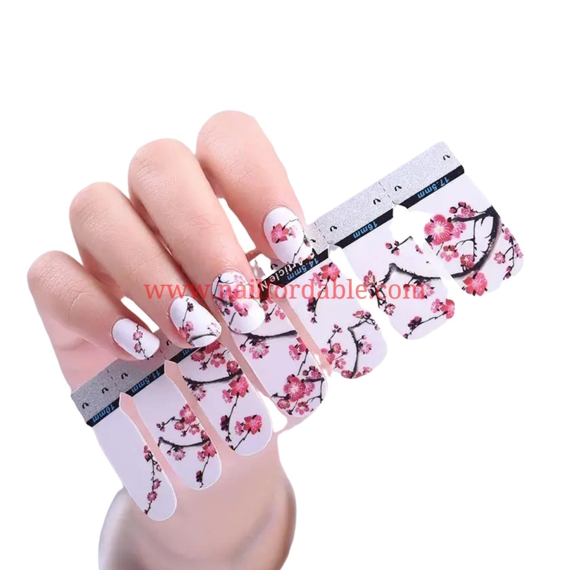 Floral branches Nail Wraps | Semi Cured Gel Wraps | Gel Nail Wraps |Nail Polish | Nail Stickers