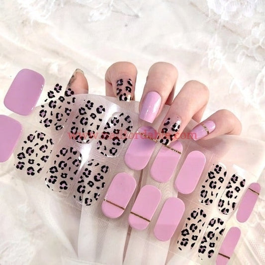 Leopard overlay - Cured Gel Wraps Air Dry/Non UV Nail Wraps | Semi Cured Gel Wraps | Gel Nail Wraps |Nail Polish | Nail Stickers