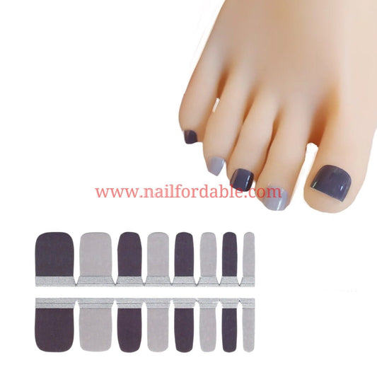 Gray palette | Nail Wraps | Nail Stickers | Nail Strips | Gel Nails | Nail Polish Wraps - Nailfordable