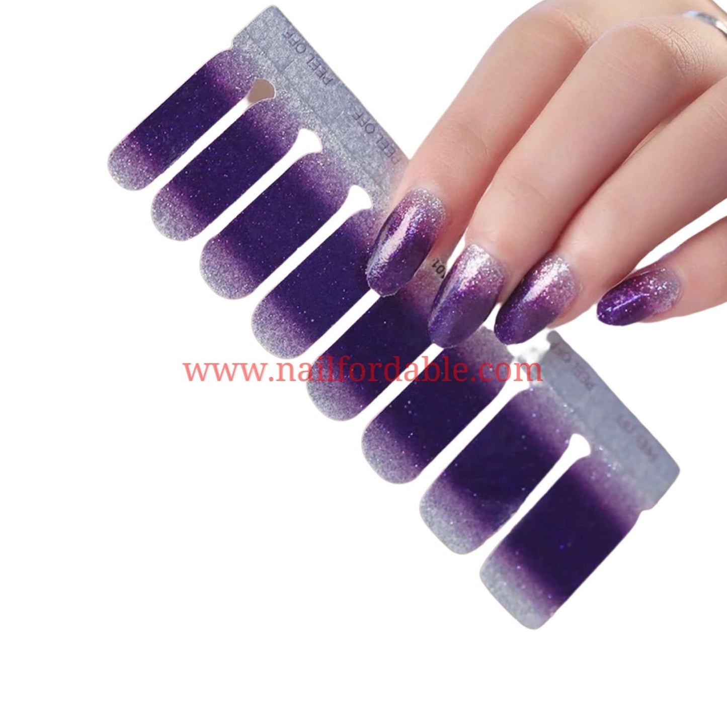 Purple gradient Nail Wraps | Semi Cured Gel Wraps | Gel Nail Wraps |Nail Polish | Nail Stickers