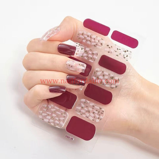 Falling pieces Nail Wraps | Semi Cured Gel Wraps | Gel Nail Wraps |Nail Polish | Nail Stickers
