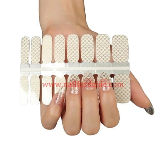 Gold mermaid | Nail Wraps | Nail Stickers | Nail Strips | Gel Nails | Nail Polish Wraps - Nailfordable