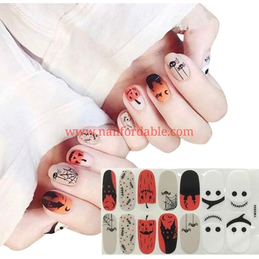 Ready for halloween Nail Wraps | Semi Cured Gel Wraps | Gel Nail Wraps |Nail Polish | Nail Stickers