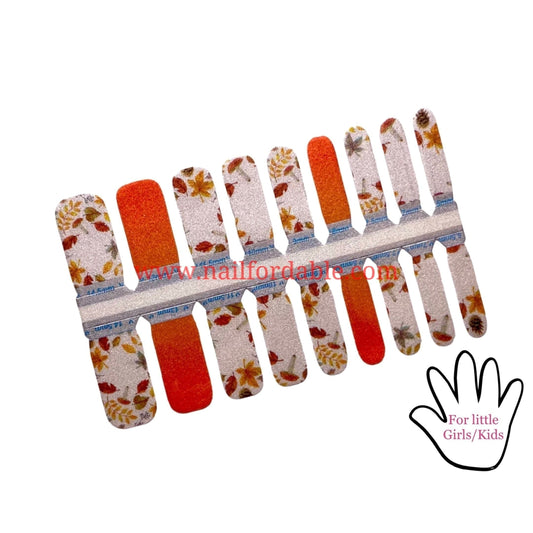 Fall colors Nail Wraps | Semi Cured Gel Wraps | Gel Nail Wraps |Nail Polish | Nail Stickers
