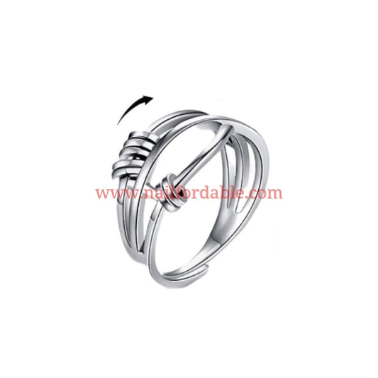 Crossed - Spinner ring | Nail Wraps | Nail Stickers | Nail Strips | Gel Nails | Nail Polish Wraps - Nailfordable