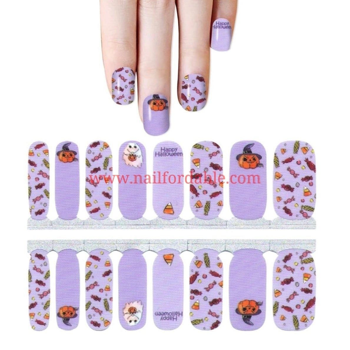 Happy Halloween| Nail Wraps | Nail Stickers | Nail Strips | Gel Nails ...