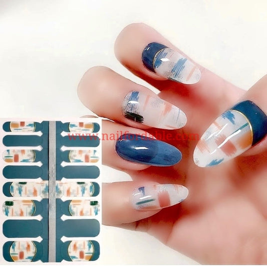 Simply art Crystal Wraps | Nail Wraps | Nail Stickers | Nail Strips | Gel Nails | Nail Polish Wraps - Nailfordable